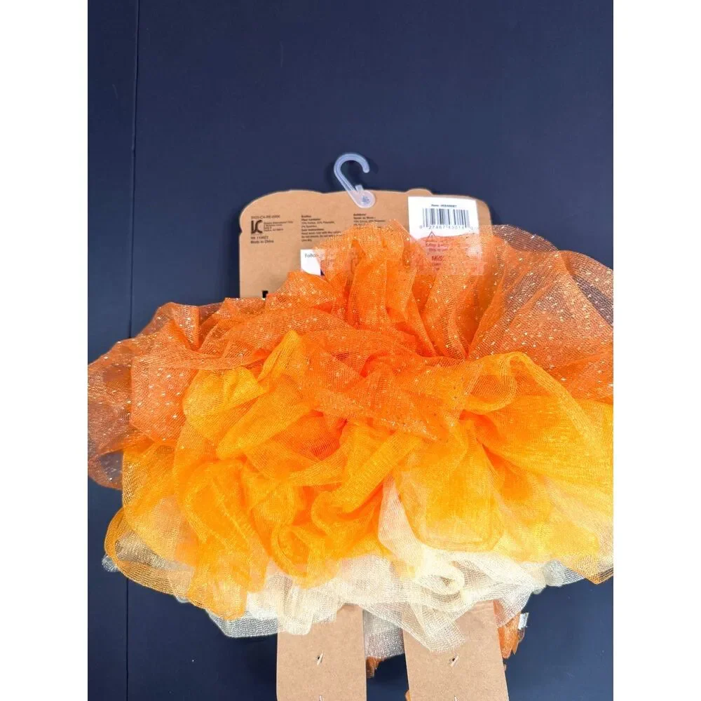 Elly & Emmy Baby Pumpkin Tutu Set 3pc Halloween 0-12M NWT